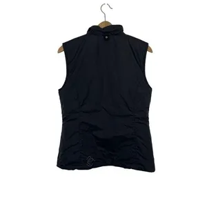Burton Black Puffer Vest Large Lightweight Outdoor Snowboarding Zip‎ Up Women's thumbnail 4