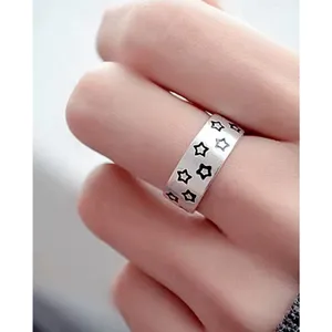 NEW Unisex 925 Sterling Star Adjustable Band Ring, Toe Ring, Pinky Ring‎ thumbnail 14