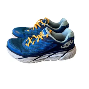 Hoka one one W Clifton 3 Blue orange running‎ athletic shoe 1019755 baib thumbnail 2