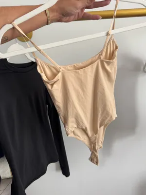 SKIMS Fits Everybody Cami Thong Bodysuit in Sand Size XXS NWT thumbnail 4