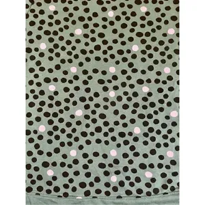 Evri Green Sweatshirt with Black Pink Polka Dots Size 1X thumbnail 4