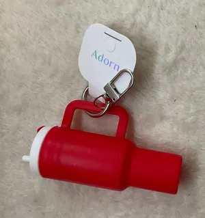 Red drinking cup key fob thumbnail 1