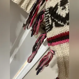 American Eagle Outfitters Patterned Cardigan - Pink and Cream thumbnail 3