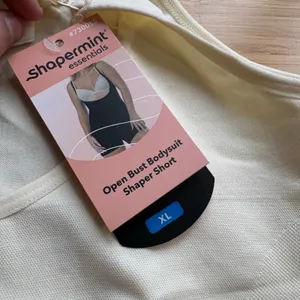 Shapermint Open Bust Bodysuit Shapewear Size XL Nude Seamless Firm Control thumbnail 8