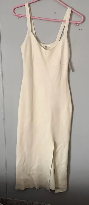 Abercrombie & Fitch Cream Knit Top thumbnail 1