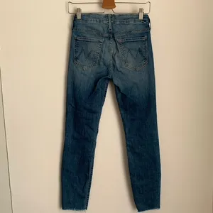 Mother Denim The Looker Ankle Fray Jean One Smart Cookie Blue Womens Size 26 thumbnail 3