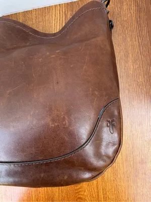 Frye Melissa Leather Convertible Hobo Crossbody Shoulder Bag Brown thumbnail 12