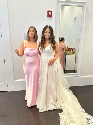 Light Pink Off-Shoulder Formal Maxi Dress Beginning Boutique thumbnail 4