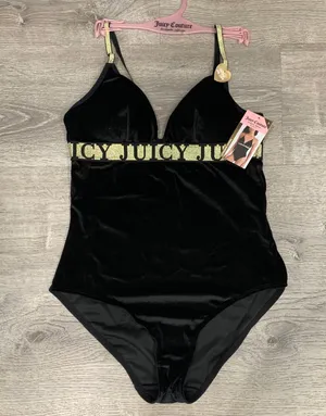Juicy Couture NWT Velvet Holiday Bodysuit thumbnail 1
