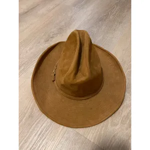 Georgetown Vintage Suede Cowboy Hat Tan Brown Cattleman Tejana Size 6 7/8 Small thumbnail 2