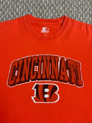 Cincinnati Bengals Orange Starter Y2K Style NFL Graphic T-Shirt thumbnail 3