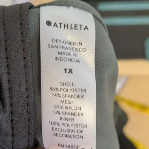 Athleta Printed Mesh Racer Run Shorts Women’s 1X Black Camo 4 Inch Lined thumbnail 12