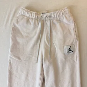 Jordan Flight Joggers Womens Small Beige Fleece‎ Sweatpants Jumpman Streetwear thumbnail 7