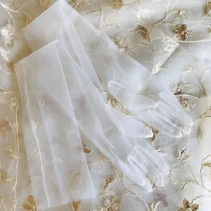 Sheer White Mesh Gloves thumbnail 14