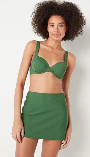 Pink Swim Cover-Up Mini Skirt - L thumbnail 1