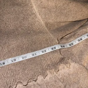 Bohemian Women's Tan Ruffle Sweater POI Size L thumbnail 4