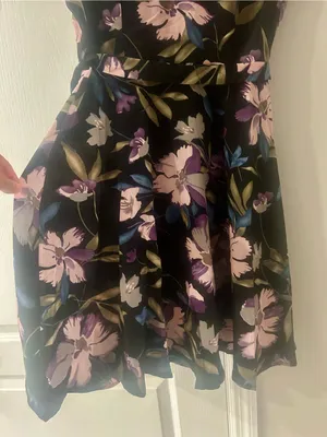 Vintage Floral Print Dress Size Small thumbnail 9