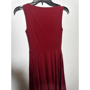 Brand New OGL Women's Size XS Red Sleeveless Midi Dress With Pockets thumbnail 9