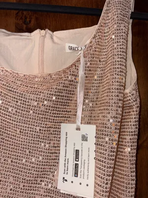 Sequin Dress Pink Size M thumbnail 2