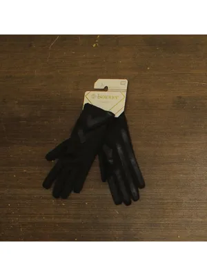 NWT Isotoner Signature Womens Water-Repellent Heritage Chevron Gloves Black S/M thumbnail 2