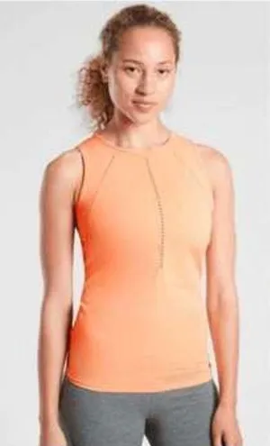 Athleta Foothill Seamless Tank Women's Large Orange thumbnail 1