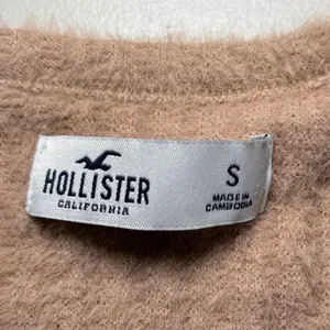 Hollister Camel Brown Fuzzy Soft Cardigan Sweater Small Cozy‎ Soft thumbnail 5