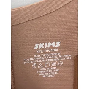 NWT Skims Body Unlined Plunge Thong Bodysuit Clay Size XXS thumbnail 6