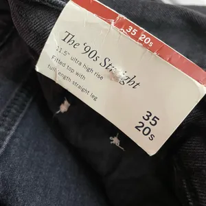 Abercrombie Fitch 90s Straight Ultra High Rise Distressed Black Jeans 35 20 new thumbnail 11