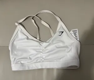 Gymshark white sports bra thumbnail 1