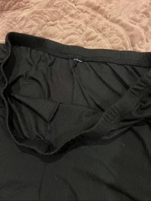 Women's Black Modal Lounge Shorts with Elastic Waistband thumbnail 3