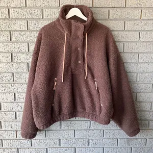Universal Threads Womens Sherpa Teddy Jacket Cozy Soft Casual Relaxing Cropped thumbnail 2