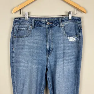 American Eagle Mom Jeans Womens 12 R Distressed‎ Light Blue Denim Casual thumbnail 6