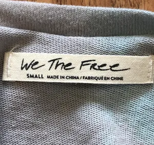 Free People All Mine Tie Dye Tee Shirt V-Neck Women's Size Small NWT New thumbnail 8