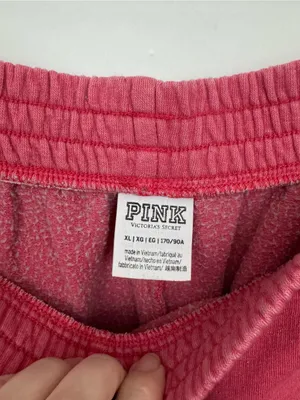 Victoria’s Secret PINK pink jogger campus sweatpants XL thumbnail 3
