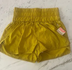Free People Movement The Way Home Charttreuse Active Athletic Shorts thumbnail 1
