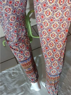 Funky, Colorful Jumpsuit, Excellent Condition, Size Large thumbnail 4