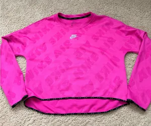 Nike Hot Pink AIR Crewneck Sweatshirt thumbnail 1