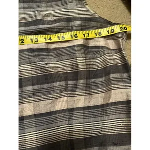Vtg French Connection Top 12 Silk Striped Earthy Sleeveless Boho Celestial Earth thumbnail 6