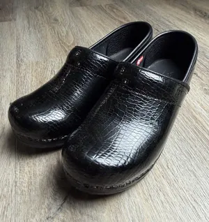 Sanita “Snakeskin” Clogs Size 37 (US 6.5-7) thumbnail 1