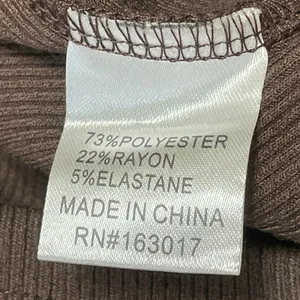 Princess Polly Brown Long Sleeve Ribbed Knit Square Neck Mini Bodycon Dress 6 thumbnail 5