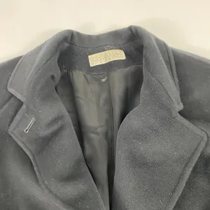 Vintage Calvin Klein Coat Womens 10 Black Wool Pea Coat Double Breasted Lined‎ thumbnail 3