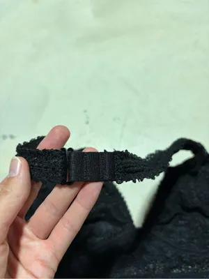 Victoria’s secret Black Lace halter Bralette bra large thumbnail 5