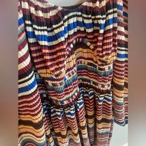 ZARA Like New Striped Midi Long‎ Sleeve Dress Medium Faux Corset Style Mu… thumbnail 11