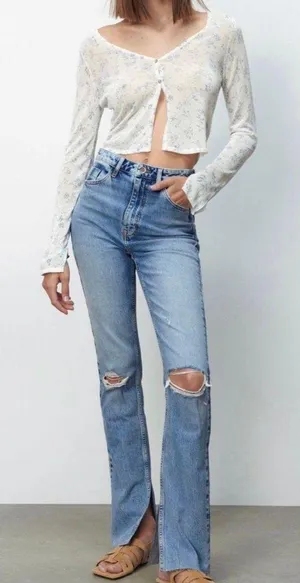 ZARA High Rise Skinny Jeans thumbnail 1