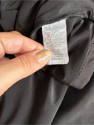 Windsor black mesh crop top thumbnail 3