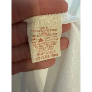Hem & Thread Belle of the‎ Ball Dress White Swiss Dot Mini Dress Sz Small NEW thumbnail 3