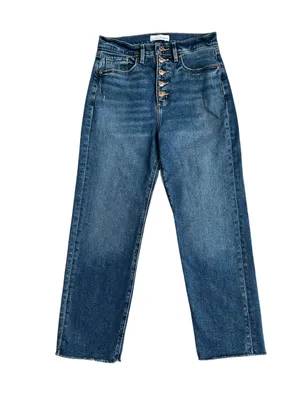 Loft Fresh Cut High Rise Straight Leg Ankle Jeans Women’s Size 28/6 Petite thumbnail 2