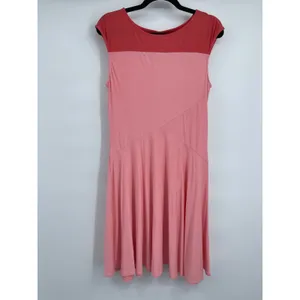 New York & Company Stretch Womens Pink Flowy Dress Cap Sleeves NEW Medium thumbnail 11