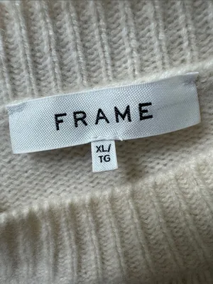 Frame Clean Stripe Cashmere Sweater Jet Stream Multi XL thumbnail 7