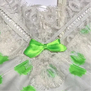 Betsey Johnson Intimates Green Dot Silky Luxe 2-Piece Pajama Short Set Small NEW thumbnail 13